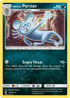 Alolan Persian 119 Normal