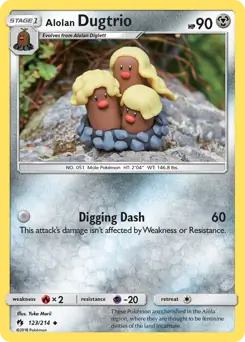 Alolan Dugtrio 123 Normal