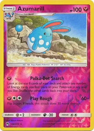 Azumarill Reverse Holo 136