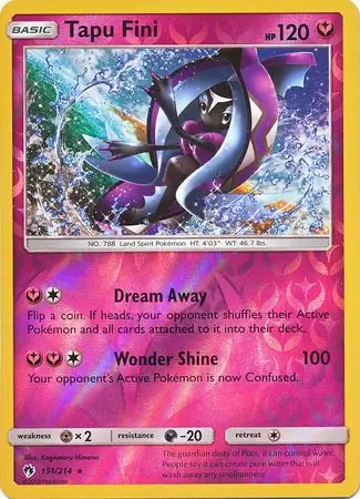 Tapu Fini Reverse Holo 151