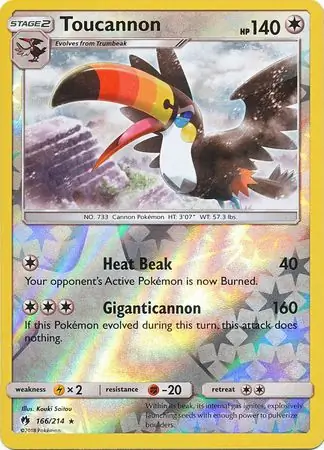 Toucannon Reverse Holo 166 Normal