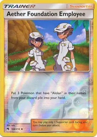 Aether Foundation Employee Reverse Holo 168 Normal