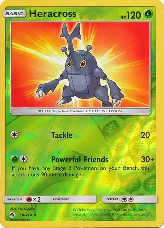 Heracross Reverse Holo 18 Normal