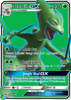 Full Art Sceptile GX 196