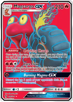 Full Art Magcargo GX 198 Normal