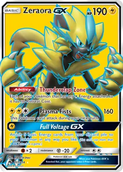 Full Art Zeraora GX 201 Normal
