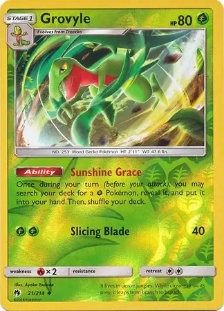 Grovyle Reverse Holo 21 Normal