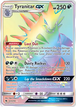 Tyranitar GX Secret 223 Normal