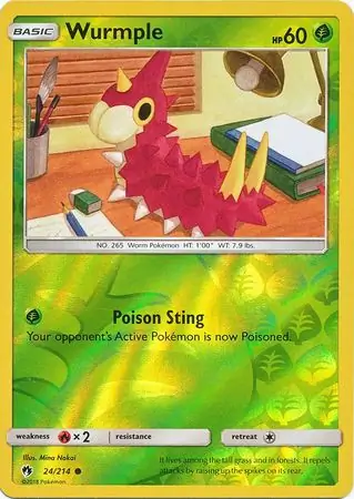Wurmple Reverse Holo 24