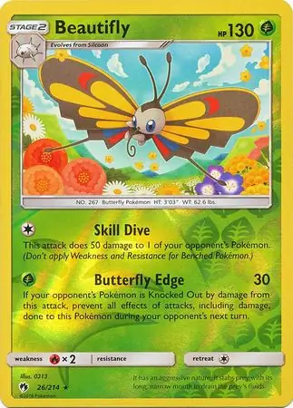 Beautifly Reverse Holo 26