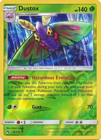 Dustox Reverse Holo 28 Normal