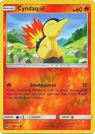 Cyndaquil Reverse Holo 39 Normal