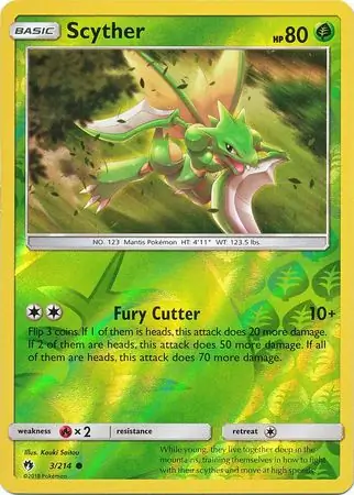 Scyther Reverse Holo 3 Normal