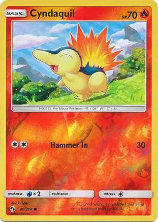 Cyndaquil Reverse Holo 40 Normal