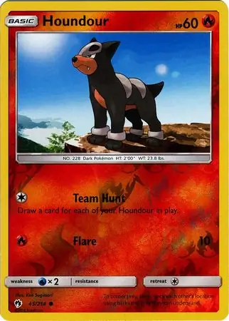 Houndour Reverse Holo 45 Normal