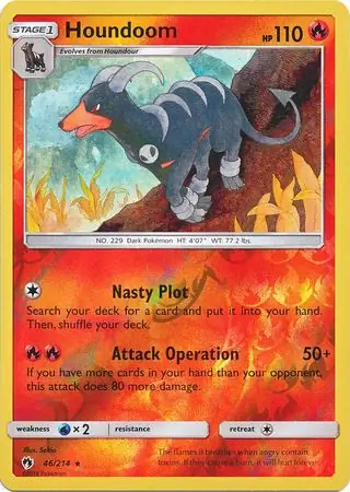 Houndoom Reverse Holo 46 Normal