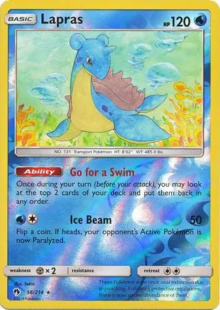 Lapras Reverse Holo 56 Normal
