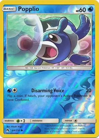Popplio Reverse Holo 64