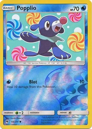Popplio Reverse Holo 65 Normal