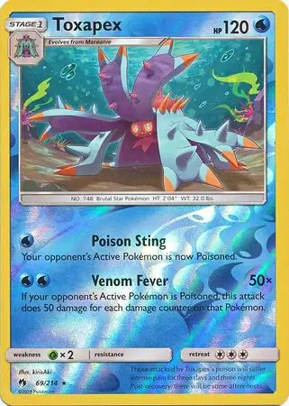 Toxapex Reverse Holo 69 Normal