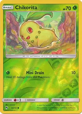 Chikorita Reverse Holo 6 Normal