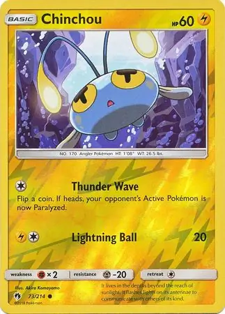 Chinchou Reverse Holo 73 Normal
