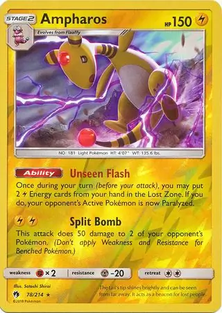 Ampharos Reverse Holo 78 Normal