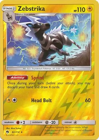 Zebstrika Reverse Holo 82 Normal
