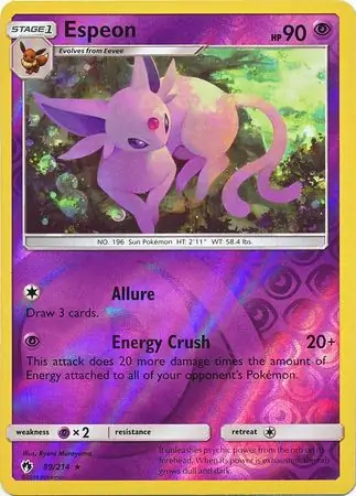 Espeon Reverse Holo 89 Normal