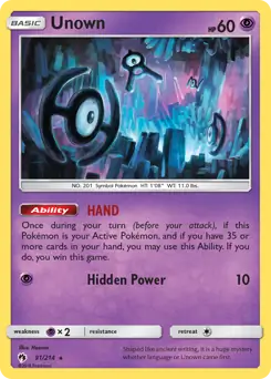 Unown 91 Normal