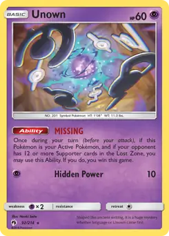 Unown 92 Normal