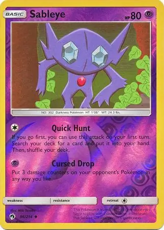 Sableye Reverse Holo 96 Normal