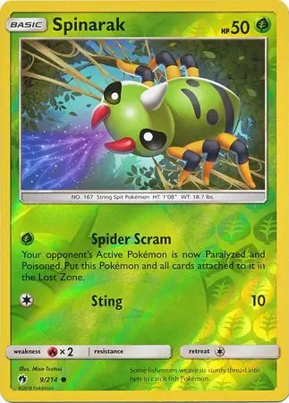 Spinarak Reverse Holo 9 Normal