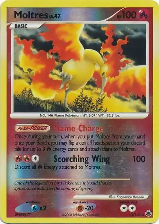 Moltres Reverse Holo 10 Normal