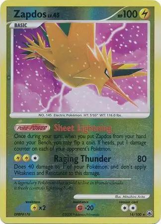 Zapdos Reverse Holo 14 Normal