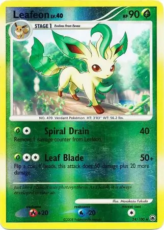 Leafeon Reverse Holo 24 Normal