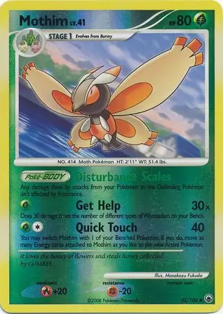 Mothim Reverse Holo 42 Normal