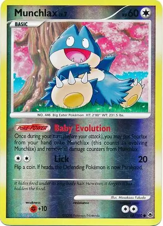 Munchlax Reverse Holo 68 Normal