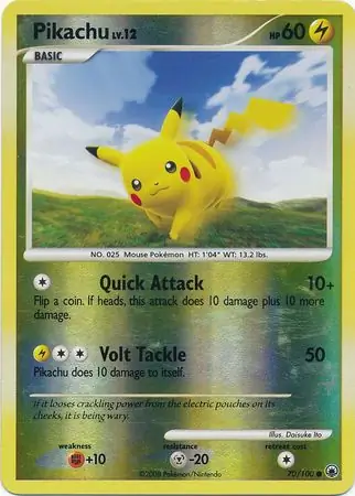 Pikachu Reverse Holo 70 Normal