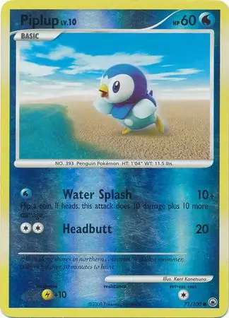 Piplup Reverse Holo 71 Normal