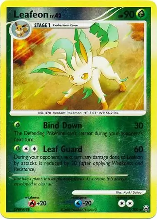 Leafeon Reverse Holo 7 Normal