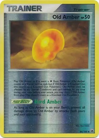 Old Amber Reverse Holo 84 Normal