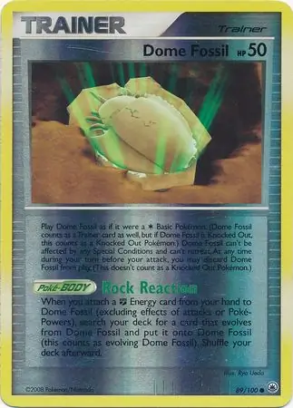 Dome Fossil Reverse Holo 89