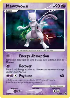 Mewtwo Holo 9 Normal