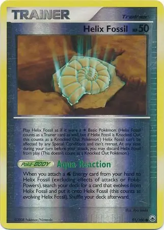 Helix Fossil Reverse Holo 91 Normal
