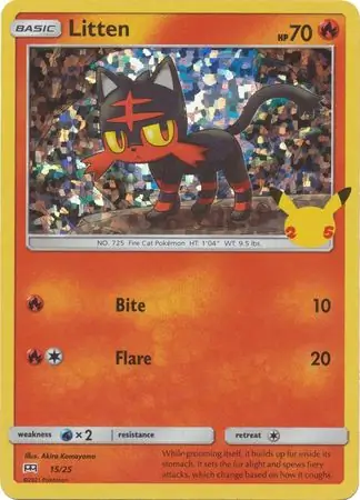Litten Holo 15 Normal