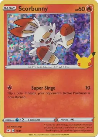 Scorbunny Holo 16 Normal