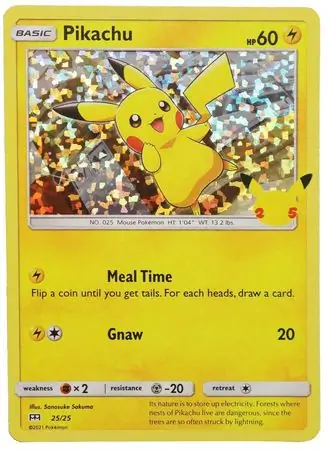 Pikachu Holo 25
