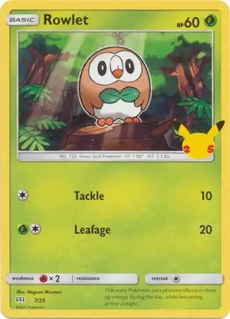 Rowlet 7 Normal
