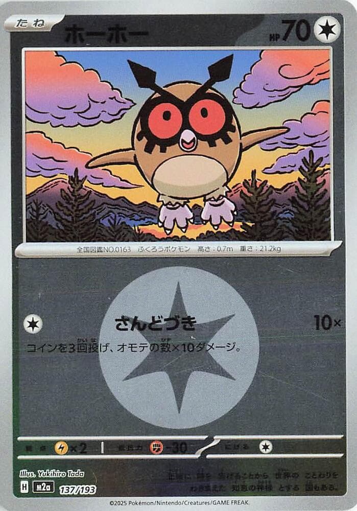 Hoothoot Energy Symbol Pattern 137